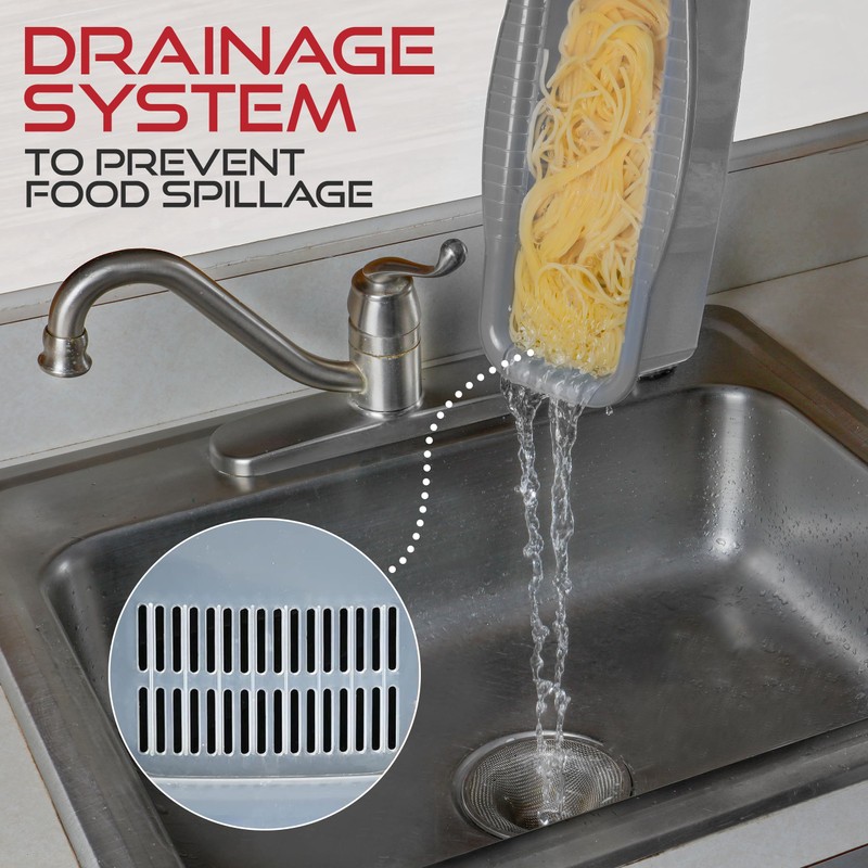 Perfect Life Ideas Microwave Pasta Cooker with Strainer Lid -