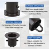 HOLEPU Rain Chain Gutter Adapter, Replacement Downspout for Gutters Black