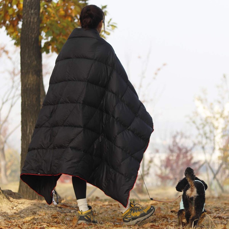 4monster Down Camping Blanket, Outdoor Down Blanket, Lightweight, Packable, Compact,