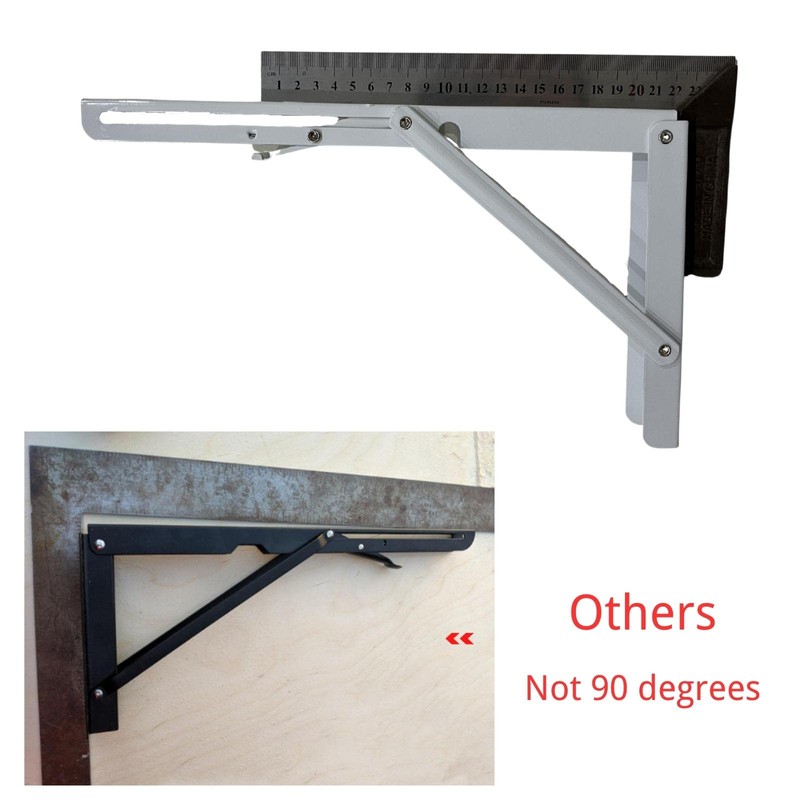Folding Shelf Brackets 12 inch,Folding Brackets Heavy Duty Max.Load 410lb,DIY