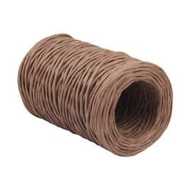 Floral Wire, Bind Wire Rustic Wire Wrapping Wire 2mm 14 Gauge 164 Feet Vine Wire Waterproof Paper Wrapped Rope for Flower Bouquets, Artificial Flower Making, DIY Projects(Brown Color)