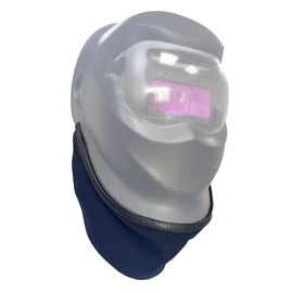 Welding helmet bib, split helmet bib with press-fit seal, suitable for most welding helmets