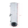 FixtureDisplays Clear Cabinet Acrylic Showcase Plexiglass Hexagon Shelf Lock Box