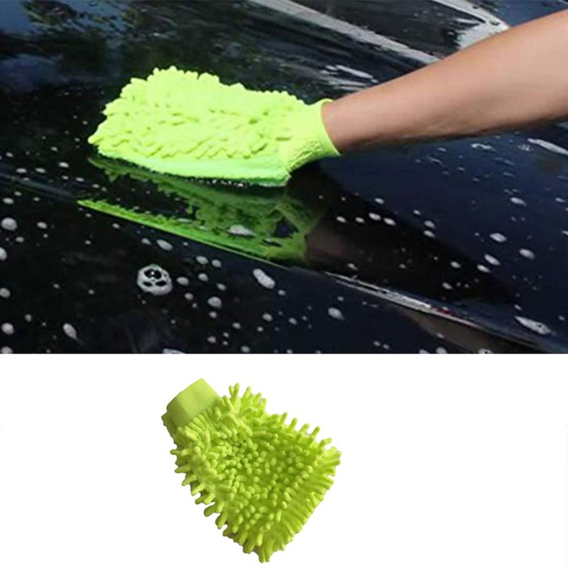 SEIWEI 1 x Microfiber Wash Mitt Microfiber Cleaning Cloth Soft