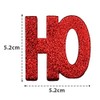 Glitter Christmas Pick – "Ho Ho Ho" Wreath Decoration, Holiday