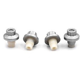 RTRHINOTUNING 50PCS 7.2mm/0.28in Decorative Nails Wheel/Rim Lip Rivets Nuts Replacement Rivets Silver Universal ABS Plastic