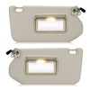 Left & Right Sun Visor with Light for 2013-2018 Nissan