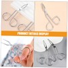 SAFIGLE 2PCS Stainless Steel Eyebrow Tweezers Angled and Scissor Handle