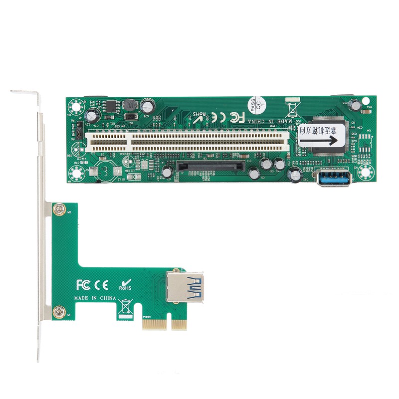 PCIE Express to PCI Adapter Network Card Controller Mini ASM1083