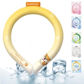 (Lasting Duration 50% Up) Neck Cooling Ring, Neck Cooler, Neck Cooler, Cool Ring, Ice Neck Ring, For Kids, Adults, Neck Cooling Ring, Heat Stroke Prevention, Cold (Shiba Inu, S-Size)