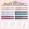 6 Colors Fake Nails Kit Short Square Shaped Press on