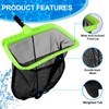 Sepetrel Swimming Pool Leaf Skimmer Net,Double-Layer & Reinforced Frame Deep