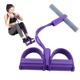 Fdit Elastic Bands Resistance Exercise Band Expander Cord Pedal Bodybuilding Body Trimmer Training Equipment Tensile Elongation Drive (Color : Purple)
