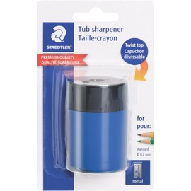 STAEDTLER Premium Quality Pencil Sharpener, Screw-On Lid, Compact Size, 511 63BK