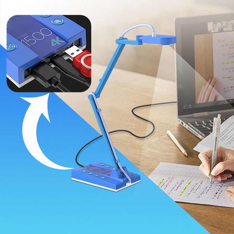 USB Document Camera, 15MP 4K Ultra Doc Camera for Teachers