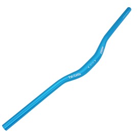 Fat-Cattie MTB Mountain Bike Handlebar, Aluminum Alloy MTB Handlebar, 31.8mm Diameter, 720mm Wide Bicycle Bar(25° Handlebar 720mm) (Blue)