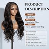 Joedir 13X4 Lace Frontal Wig Pre Plucked Synthetic Lace Front