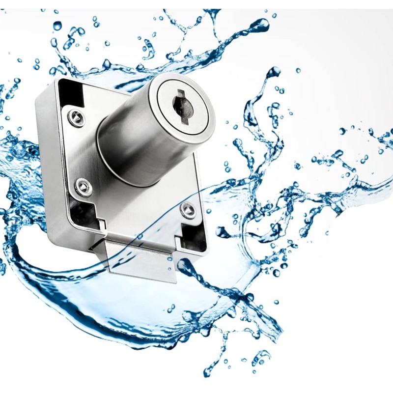 Litensh Cam Lock with Key Alike, Security Cabinet Lock Cupboard