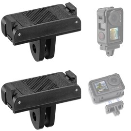 OKFUN 2 PCS Magnetic Quick Release Adapter Mount Base for DJI OSMO Action 5 Pro,Multifunctional Osmo Action 4/3 Magnet Bracket with Dual-Claws Accessories,Attachable Tripod, Selfie,Vlogging