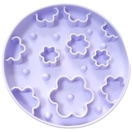 Buddy & Lola Slow Feeder Dog Bowl - Enrichment Activity for Dogs, Suction Cup Feature for Stability, Dog Bowls to Slow Down Eating - Perfect Dog Enrichment - BPA Free Dishwasher Safe - Lilac