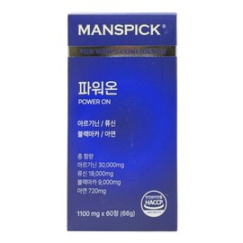 Men's Pick Power On 60 tablets 1 box Arginine Leucine Black Maca Zinc / 맨즈픽 파워온 60정 1박스 아르기닌 류신 블랙마카 아연