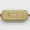 Power Cable with Plug and Switch 2 Metres Gold Connection