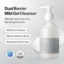 celimax- Limpiador en gel suave de doble barrera | con ceramidas, limpieza facial, hidratante, humectante, calmante,