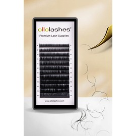 OLLOLASHES Eyelash Extension B C CC D J Curl Mix 5-20mm 0.03 0.05 0.07 0.15 Super Matte Classic Lash Extensions Professional Supplies for Lash Techs (C-0.05, 8-15mm)