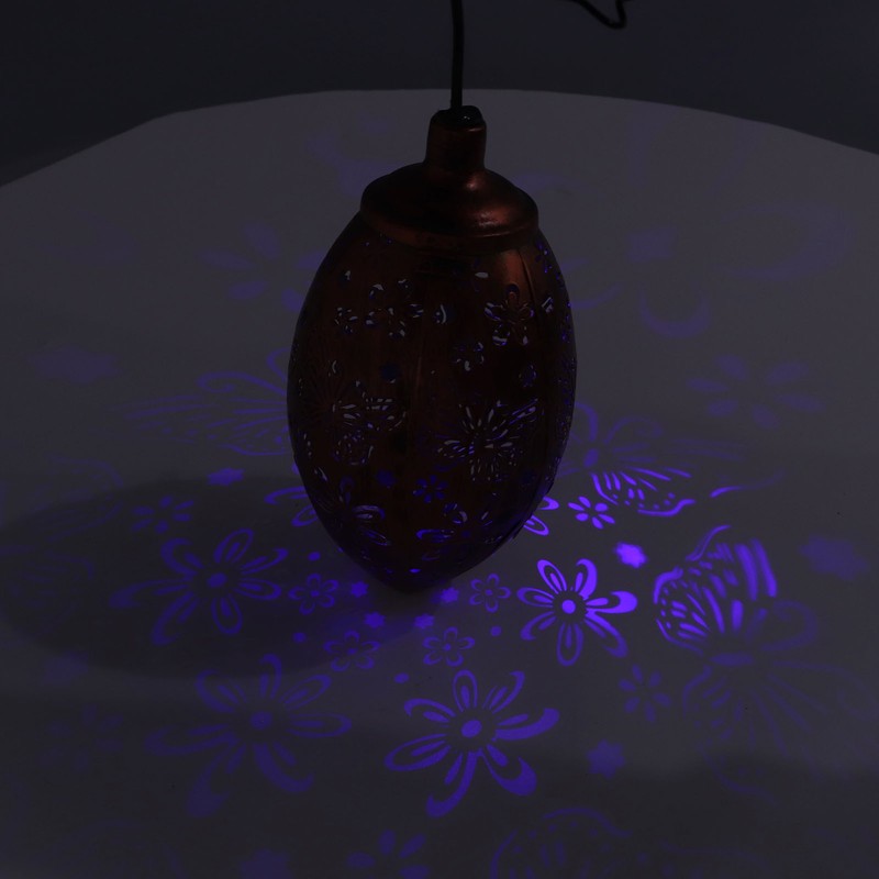 Solar Lantern IP65 Waterproof Plastic Iron Material Hanging Design Insect