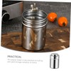 Gatuida Stainless Steel Seasoning Jar with Dial Condiment Container for