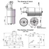 Bringsmart Micro DC 12V 5rpm Geared Motor with Bracket Centric