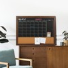 4 THOUGHT Chalkboard Calendar Corkboard Combo, 18" x 24" Bulletin