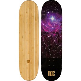 Bamboo Skateboards Nebula Graphic Skateboard Deck Only - More Pop, Lasts Longer Than Maple, Eco Friendly 8.0