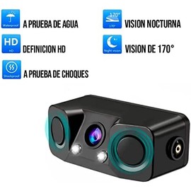 Cámara de reversa con sensores de proximidad y Buzzer