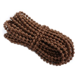 FQTANJU 10 Yards Roller Shade Blind Beaded Chain Cord, Coffee Plastic, Perfect for Roller Blind Fitting & Repair