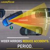 Goodyear 17” Panoramic Rear View Mirror – Universal Wide Angle