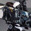 Faro Para Moto Universal + Carcasa Y Soporte De 7