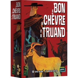 Asmodee Igiari - Le Bon La Chevre et Le Truand - Board Games - Card and Bluff Game from 14 Years - 2 to 5 Players - 45 Minutes - French Version