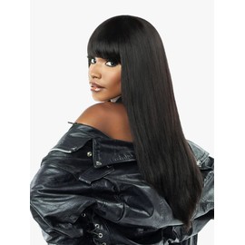 Sensationnel 100% Human Hair Empire Clip In Bangs - CHINA BANG (Color:2 Dark Brown)