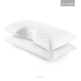 MALOUF Tencel Shoulder Cutout Pillow Replacement Cover - Elegant Design - Cool Feel - for Sensitive Skin - Eco Friendly Process - Hypoallergenic, King