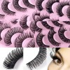 Pestañas Postizas Mixtas AS.mx, 20 Pares Naturales 3D de Faux