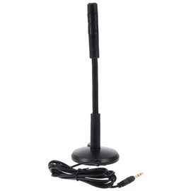 Milisten 1pc Adjustable Microphone with Base for Live Streaming Chat Mic for Gaming Lightweight Design for Easy Use for Voice Meetings and Singing