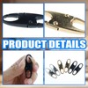 Zipper Clips Anti Theft Deterrent, 6pcs Outdoor Travel Clip, Travel
