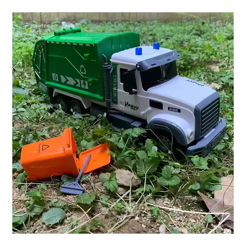 HJL Remote Control Garbage Truck with Lights Sounds RC sanitation