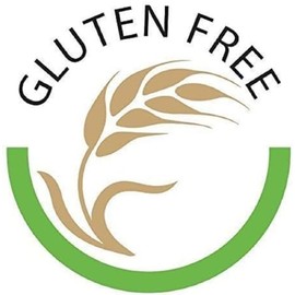 CAA Trading 50 x Small Gluten Free Glossy Waterproof Removable Catering Stickers Labels (2.5cm) 25mm (50 Stickers)