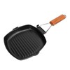 Frying Pan Folding Non Stick Portable Anti Scald Wooden Handle