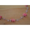 Chic-Net ladies necklace Murano glass flowers rectangle beads glass beads