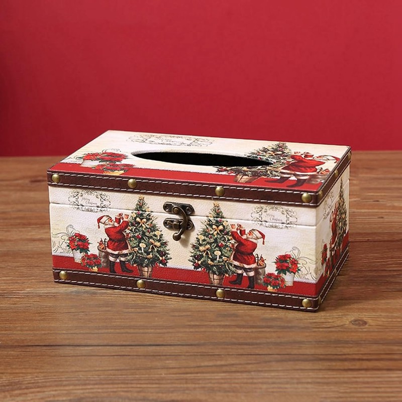 Fahgaer Christmas Tissue Box Home Indoor Dining Table Living Room