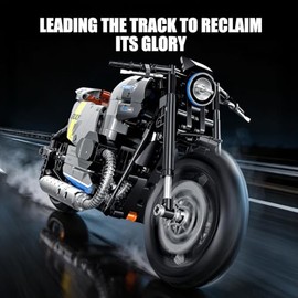 HIGH GODO 1:8 Motorcycle Building Set, Technic MOC Motorcycle Model Kit for Adults, Collectible Cool Toys Gifts for Teens 14+ (508 PCS)