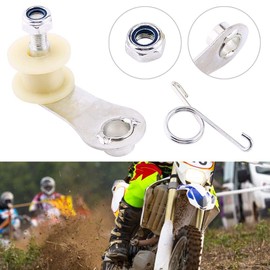 Chain Tensioner, Chain Tensioner Adjuster Guide Roller Slider Slider for Dirt Pit Mini Bike Motorcycle